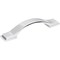 Jeffrey Alexander 96 mm Center-to-Center Polished Chrome Strap Mirada Cabinet Pull 80152-96PC - alternate 1